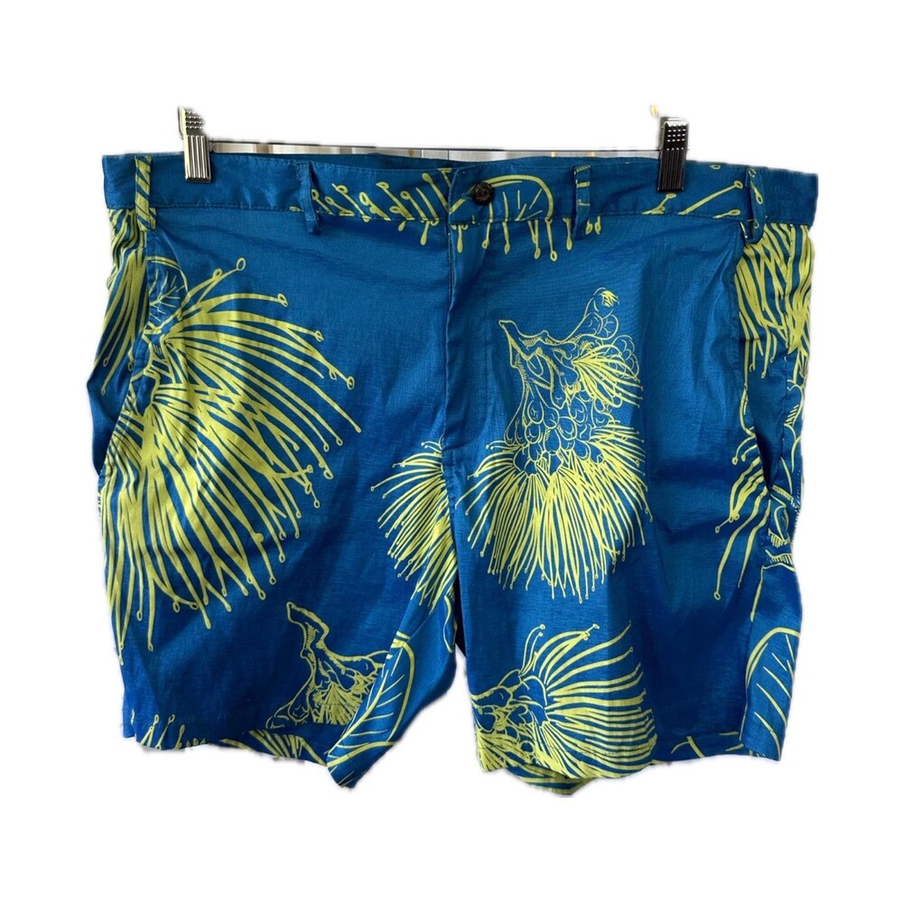 Kaulua'e NWOT Men's Hawaiian Aloha Floral Lehua Blossom Walking Shorts 38